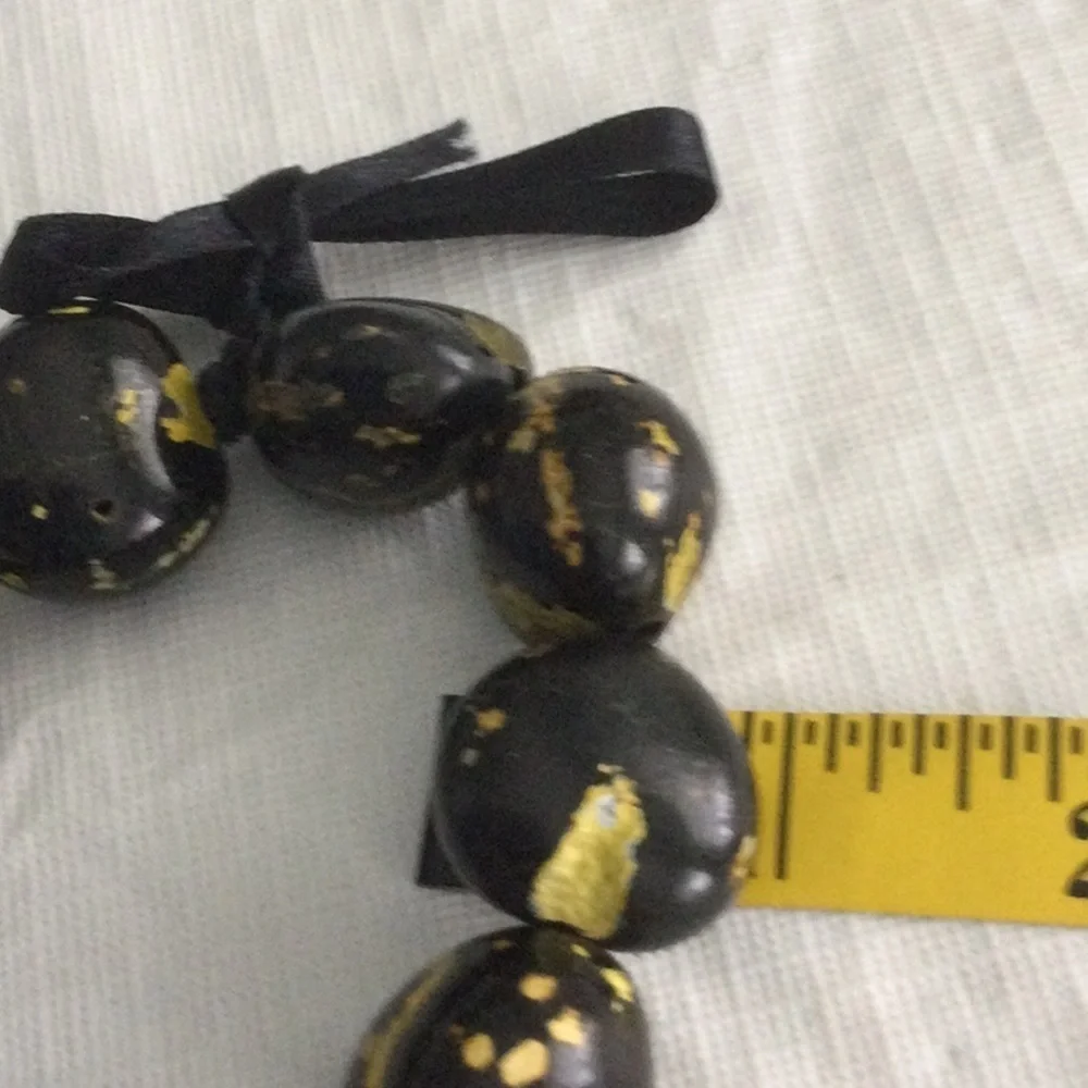 Woman’s Stretch Bracelet made in Hawaii Black the color symbolizes power #25